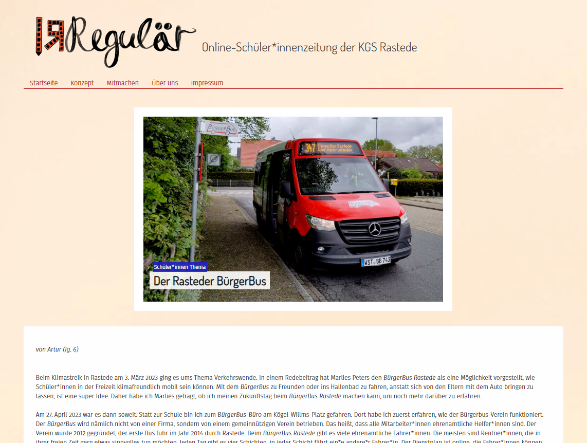 Artikel KGS Rastede